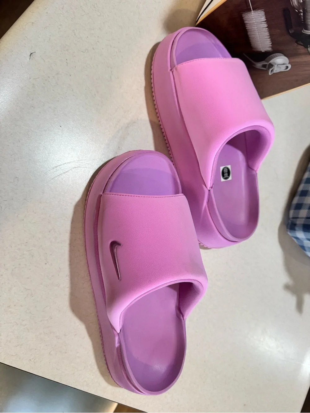 Nike elevation Pink Women's Platform Slide Sandals